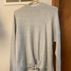 LOFT tie front sweater